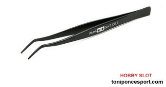 Pinza con punta en angulo Angled Tweezers - MK803