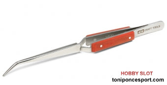 Pinza HG Angled Tweezers Reverse Action