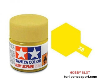 Pintura Acrilico Mini Amarillo Limon X-8