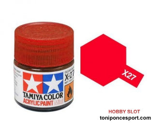 Pintura Acrilico Translucido Rojo X-27