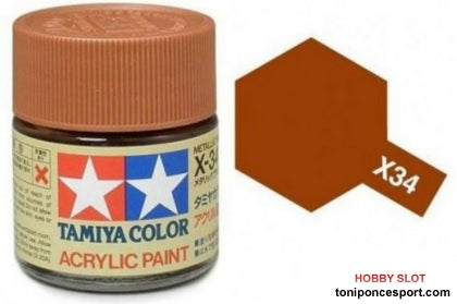 Pintrua acrilica X-34 Marron Metalizado