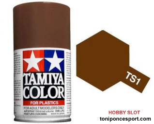 Spray Pintura Esmalte TS-1 Marron Rojizo