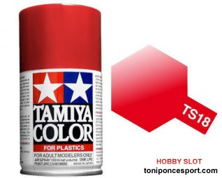 Spray Pintura Esmalte TS-18 Rojo Metalizado