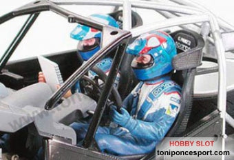 Piloto y Copiloto de Rallye 1/24 (sin pìntar)