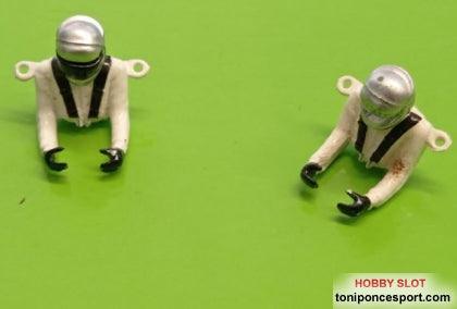 Piloto y Copiloto 1/32 Casco plata