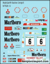 Calca Mitsubishi Galant VR-4 Rallye El Corte Ingles "Avero" 1/32