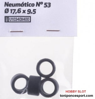 Neumático Nº 53 Ø 17,6 x 9,5 (x4)