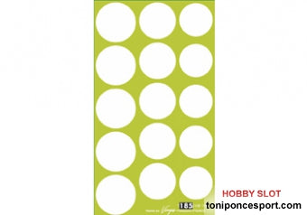 Calca Placa Numeros Redondos Blanco 1/24