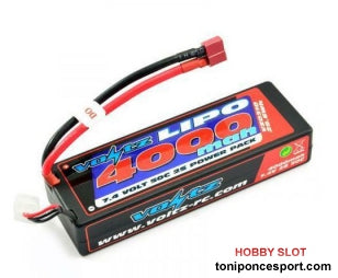 Bateria LIPO 7.4V 4000MAH 2S 50C HARD CASE DEANS