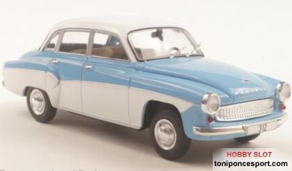 Wartburg 312 blanco azul/blanco 1965 1/24