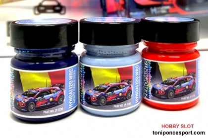 Pintura Hyundai i20 WRC Red, Light Blue & Dark Blue Paint Set 3x30ml