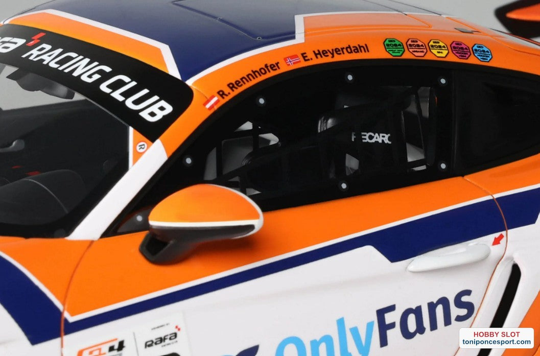 PORSCHE 718 CAYMAN GT4 RS CLUBSPORT E. HEYERDAHL / N. MALOY GT4 EUROPEAN SERIES 2024