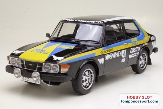 Saab 99 EMS Nº4 S.Blomqvist/H.Sylvan Ganadores Rally de Suecia 1977