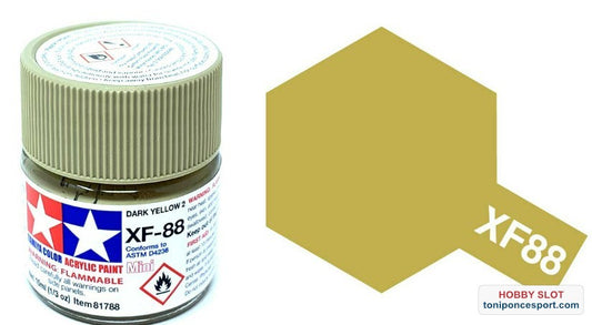 Pintura acrilica XF-88 AMARILLO OSCURO - Dakar Yellow