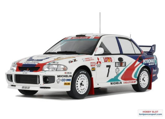 MITSUBISHI LANCER EVO III GR. A WHITE T. MAKINEN RALLY AUSTRALIA 1996
