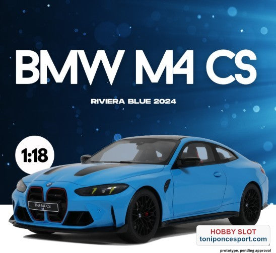 BMW M4 CS RIVIERA BLUE 2024 – Hobby Slot Toñi Ponce Sport