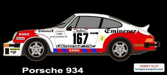 Porsche 934 Tour de France 1977 Efecto sucio.