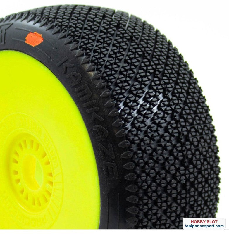 Ruedas KAMIKAZE v2 BUGGY C3 (MEDIUM) EN LLANTA AMARILLA (2pcs.)