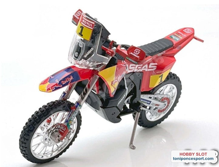 Moto KTM RX450F Red Bull Team Nº1 2023 Sam Sunderland GAS GAS Racing Rally Dakar 1:18