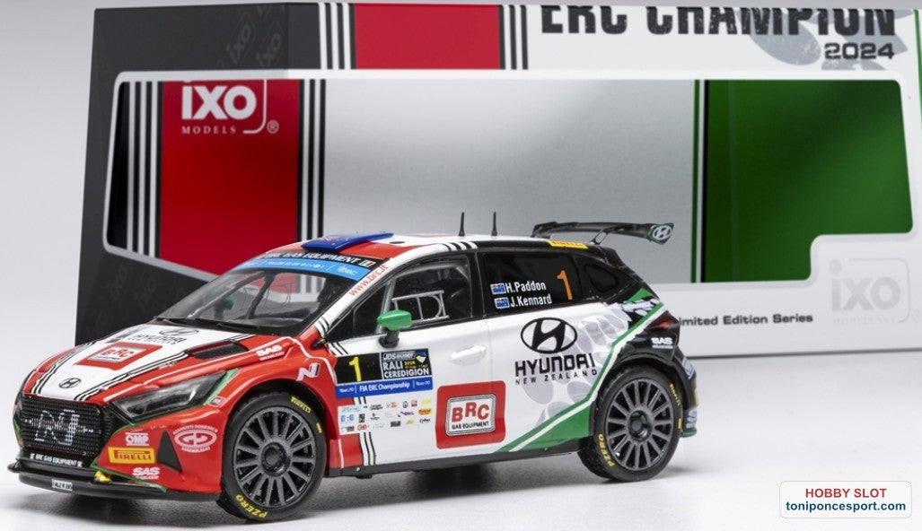 Hyundai i20 Rally2 #1 Winner Rali Ceridigion 2024 (Europe Champion)  H. Padon / J. Kennard.