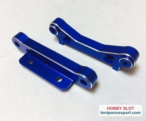 Soportes de suspensión trasera de aluminio.