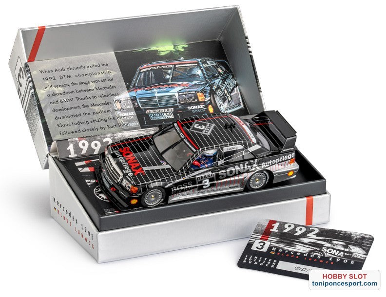 Mercedes 190E #3 - DTM 1992 Winner - Klaus Ludwig. Special Edition