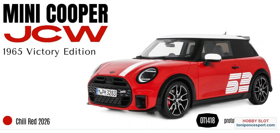 MINI COOPER JCW 1965 VICTORY EDITION CHILI RED 2026