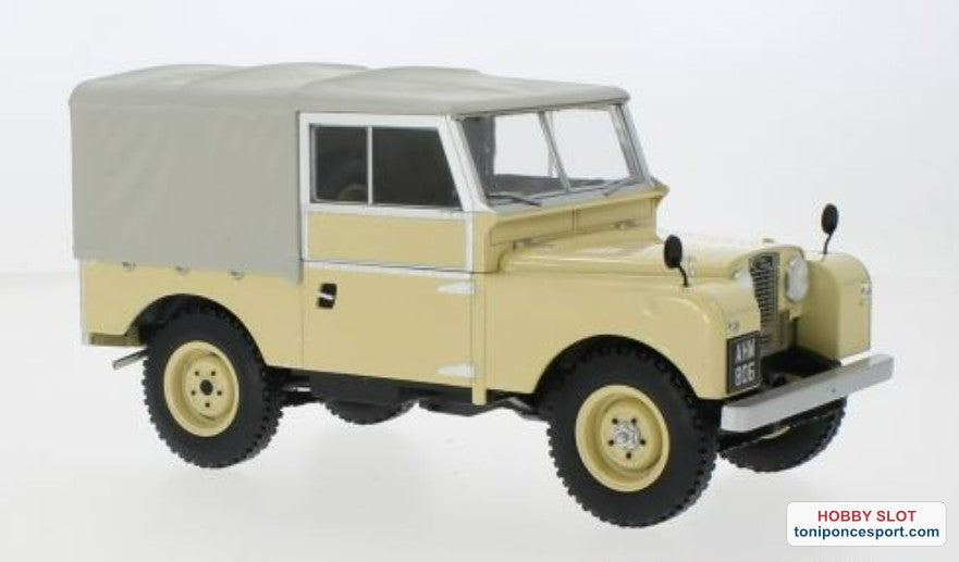 Land Rover 1957 Serie 1 Cerrado Beige/Gris 1:18