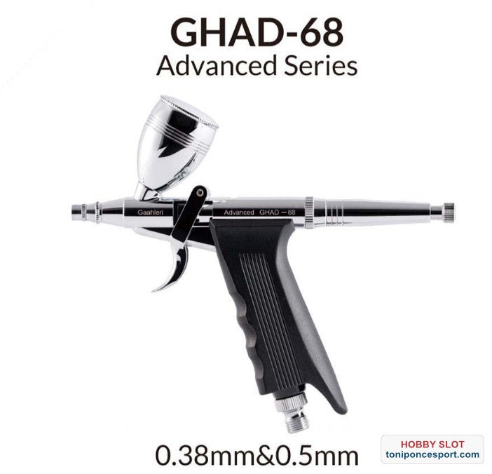 Aerografo Gaahleri gravedad GHAD-68 con agujade 0.38 y 0.5mm.