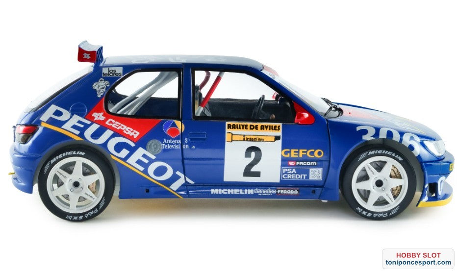 Peugeot 306 MAXI BLUE #2 J. Ascona / J. Billmaier Rally De Aviles 1997