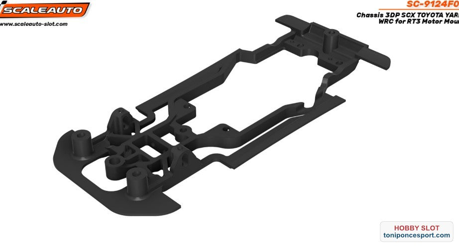Chasis 3DP SCX TOYOTA YARIS WRC para Soporte Motor RT3
