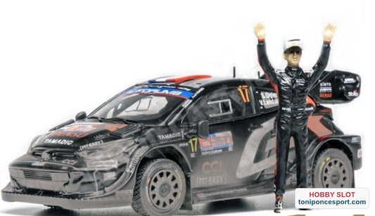 Toyota GR Yaris Rally1 Nº17 S.Ogier/V.Landais + Figura Ogier Ganadores Rally de Chile WRC 2025