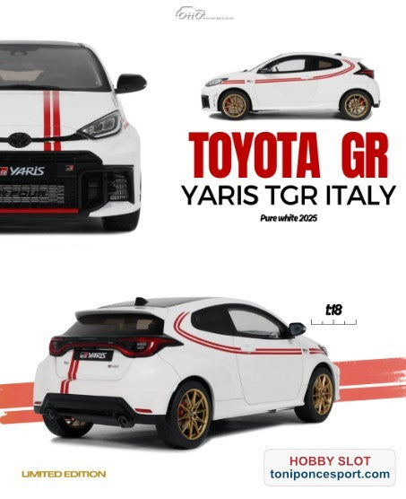 TOYOTA GR YARIS TGR ITALY LIMITED EDITION PURE WHITE 2024