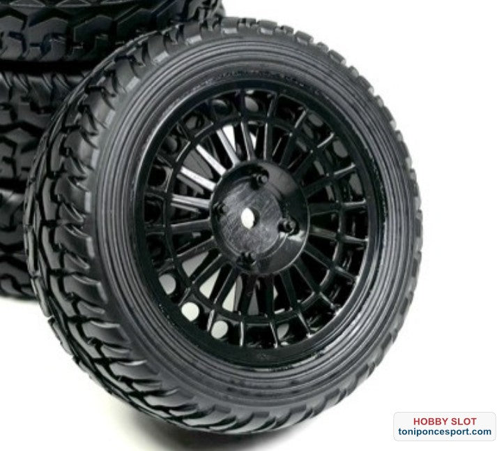 Ruedas Wheel Set ""Rallye Street Design"" black (4).