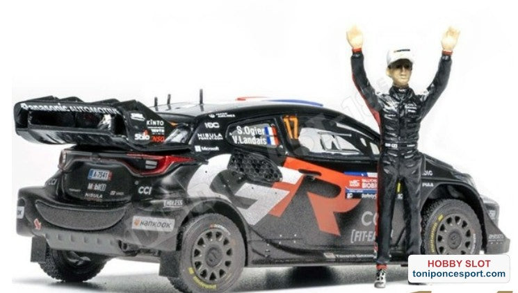 Toyota GR Yaris Rally1 Nº17 S.Ogier/V.Landais + Figura Ogier Ganadores Rally de Chile WRC 2025