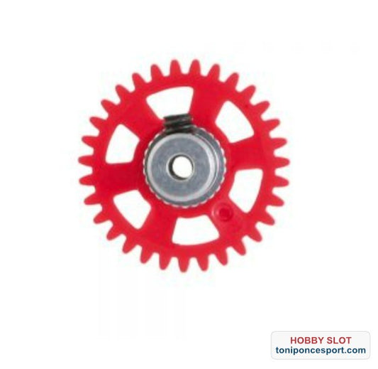 Corona sidewinder 31 dientes plastico 17,5 mm - Red.