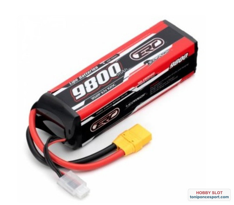 Bateria LIPO 11,1V 3S 9800MAH 100C XT90