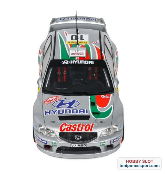 HYUNDAI ACCENT WRC GREY #10 RALLY MONTE CARLO 2001