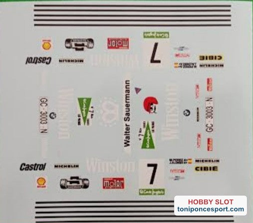 Calca BMW 323 Rallye El Corte Ingles 1981 - Medardo Perez 1/32