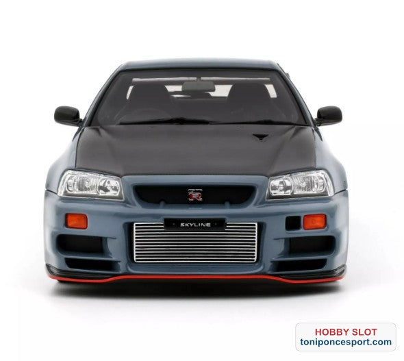 NISSAN SKYLINE GT-R (BNR34) WITH BODY KIT STEALTH GREY 2025