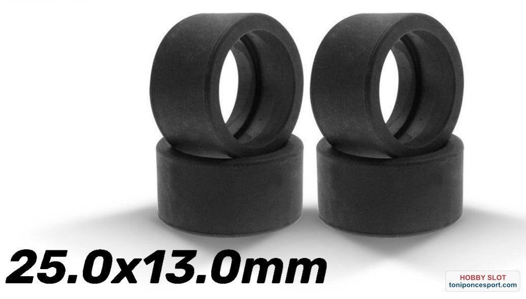 Neumático Goma 25x13mm Slicks New Shore 30 para Llantas ø19-21mm