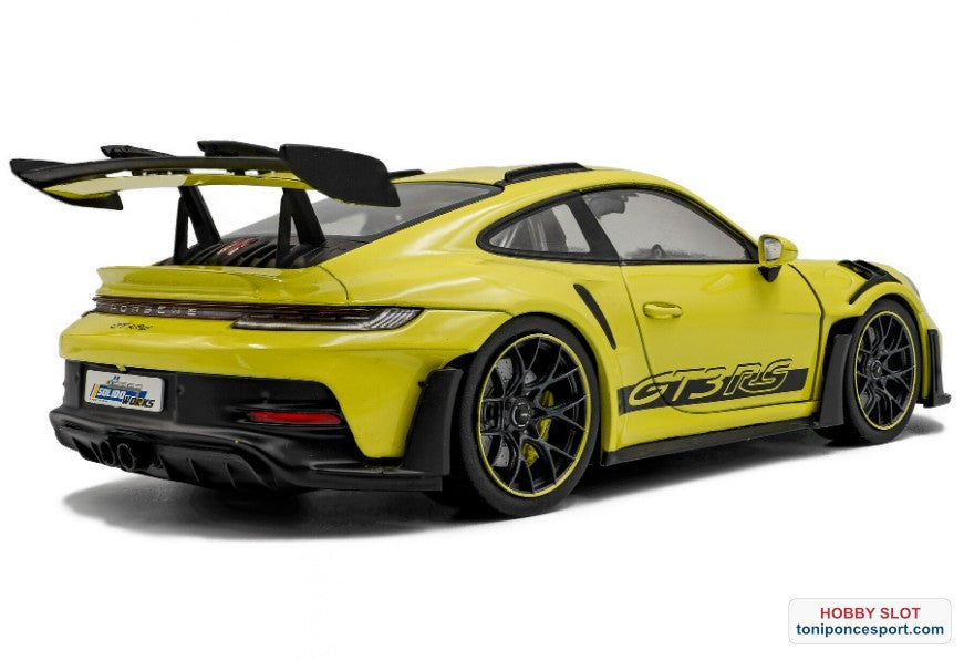 PORSCHE 911 GT3 RS SOLIDO WORKS NEON LIME 2024