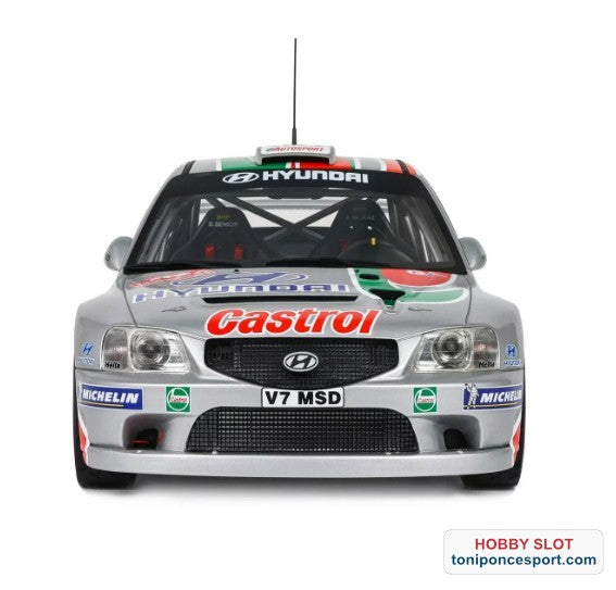 HYUNDAI ACCENT WRC GREY #10 RALLY MONTE CARLO 2001