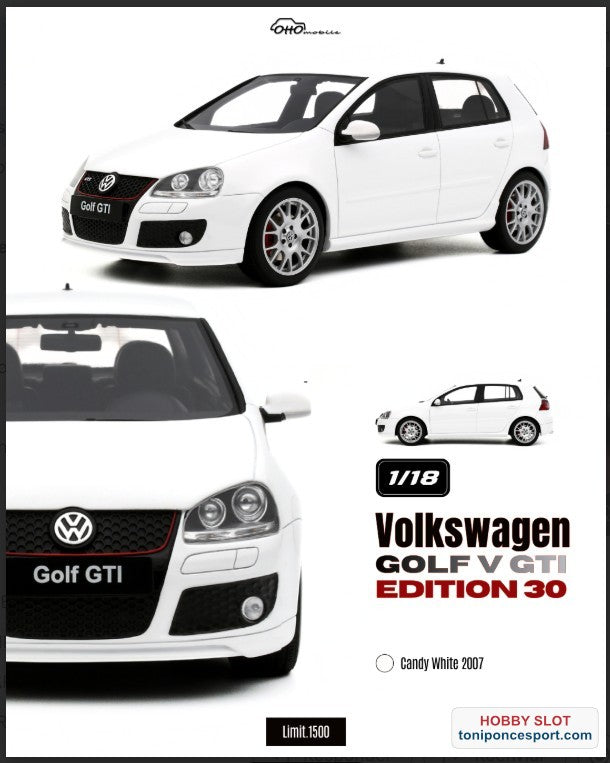 VOLKSWAGEN GOLF V GTI EDITION 30 CANDY WHITE 2007