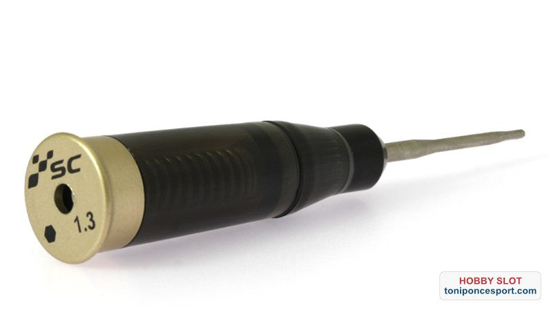 LLave Allen M2.5 (1,3mm) Dinamometrica con Mango en Aluminio/Plástico Negro y Punta Intercambiable.