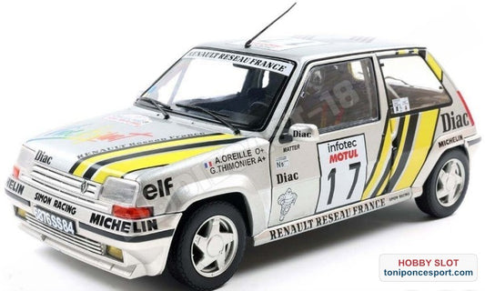 Renault 5 GT Turbo MK2 Nº17 A.Oreille Rally de Córcega Tour de Corse 1989