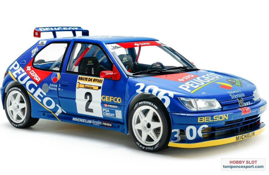 Peugeot 306 MAXI BLUE #2 J. Ascona / J. Billmaier Rally De Aviles 1997