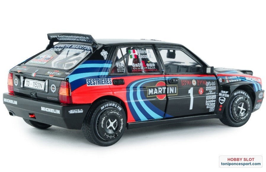 Lancia Delta HF Integrale HOMENAJE A BIASON Rallye Montecarlo 1990 A.SACCO