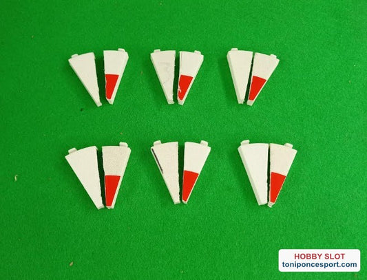 Bordes interior - Curva 1/2 interior (x12) Usado.