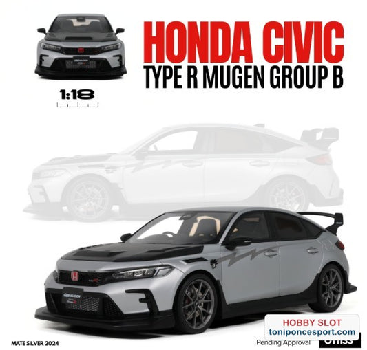 HONDA CIVIC TYPE R MUGEN GROUP B MATE SILVER 2024